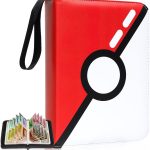 JoyHood Card Binder for TCG Cards, Trading Card Holder with Sleeves, Game Collection Card Album Fits PTCG, Sports Card, Holds 400 cards, Gifts for Boys/Girls (Silver Ball)